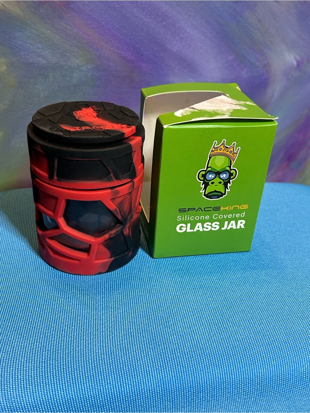 SpaceKing Silicone Covered Glass Jar